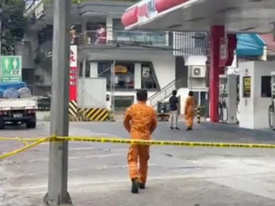 奎松市某加油站发生煤气泄露