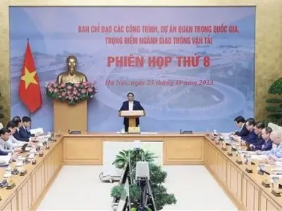 越南政府总理范明政主持召开交通运输部门国家重点工程和项目国家指导委员会会议