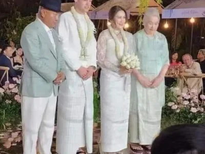 缅甸银行家的女儿奢华大婚，嫁给了一个洋人