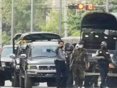 “有大领导要来！”缅甸仰光加强警戒！军车、警车街上巡逻···