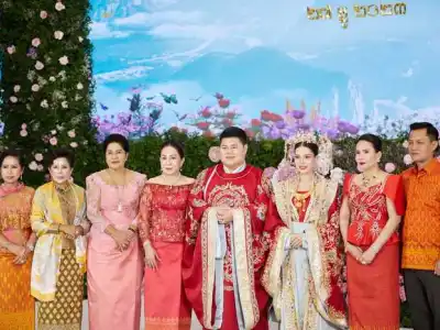 【组图】富商二婚洪森送红包，多名政要出席祝贺
