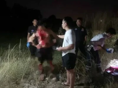 中国男子芭提雅豪宅内挥刀自残，失血过多！