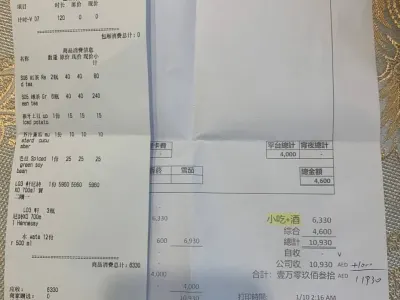 网友投稿：你见过2小时陪酒8000人民币吗？