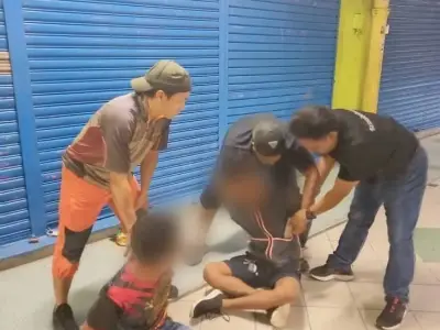 中国游客在马来西亚光天化日之下被抢劫！4名外籍嫌犯均已抓获，其中一名才10岁...