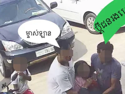 金边一男子驾车追尾撞人，将伤员送医后竟偷其财产逃逸！