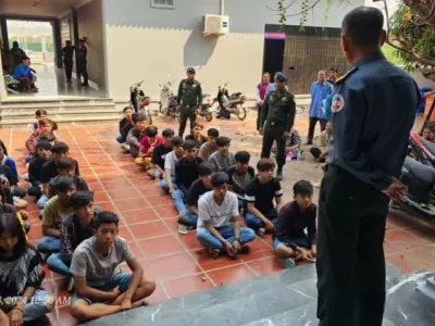 柬埔寨40名不良少年被捕，其中8人涉毒！
