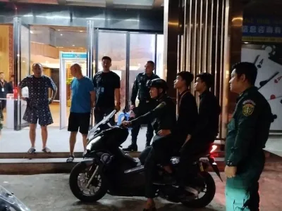 西港一名中国男子在赌场门口被群殴 至少3人被扣
