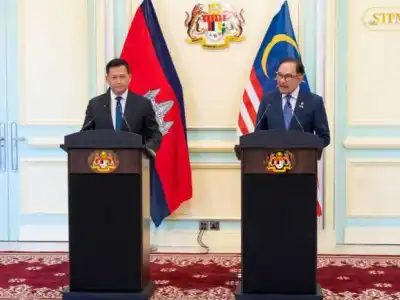 【组图】马来西亚总理会见洪玛耐首相