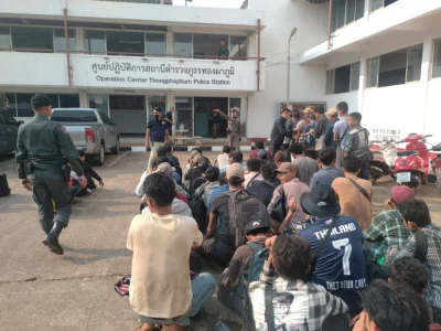 躲在货车内偷渡入境打泰国打工，94名缅甸人被捕