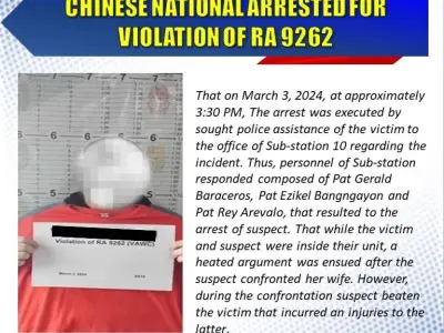 中国男子文某“殴打”菲律宾老婆！入狱！