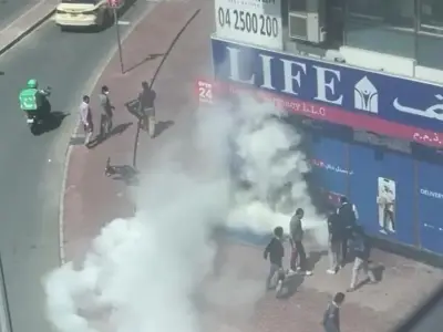 迪拜一电动自行车电池爆炸引发大火