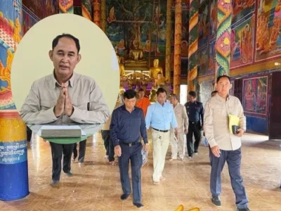穿鞋进寺庙遭洪森公开怒批，某省副警长道歉！