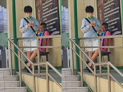 网友投稿：此中国人性别女，打扮男协助警察钓鱼中国商家