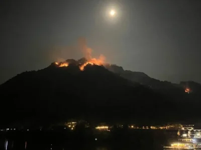 突发山火！琅勃拉邦一处观景点受损，损失超8千万基普！