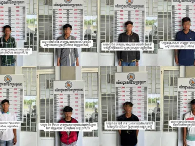 贡布省8名男子飙摩托车被捕！