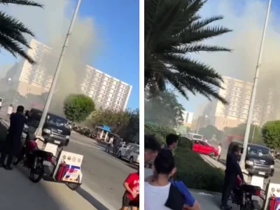 群友投稿：菲律宾凤凰汇门口着火了