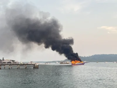突发！泰国一游船爆炸后沉没！