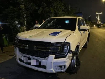 金边一男子驾车肇事后逃逸，被警方抓捕！
