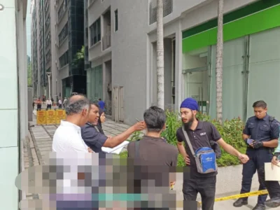 到商业大楼修冷气、高楼围栏突断裂！大马华裔工友失足坠楼亡