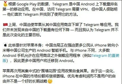 Telegram CEO杜罗夫：Telegram是中国Android 下载次数最多的移动应用程序