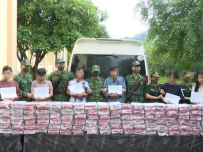 越南破获重大毒品案，老挝6人团携巨量毒品过境被抓