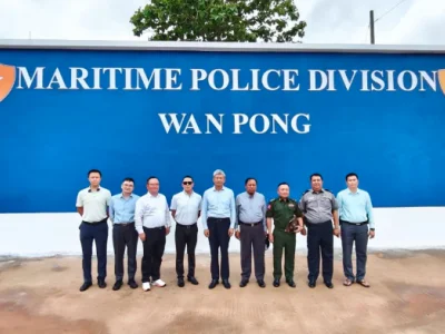 中国驻缅甸使馆考察湄公河跨境执法安全合作