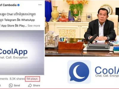 洪森发布的CoolApp视频，播放量突破百万！