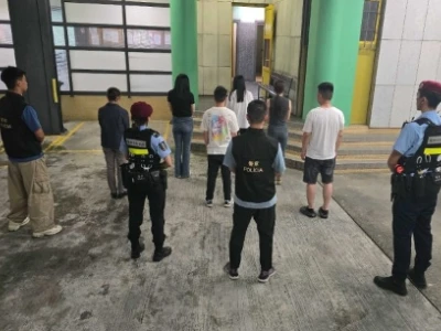 治安警持续开展雷霆行动巡查澳门多区及金光大道 截5换钱党1流莺