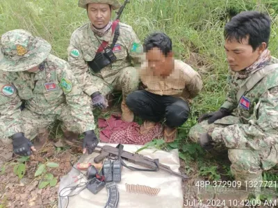 涉嫌持有武器和大量弹药，柬埔寨4名男子被捕！