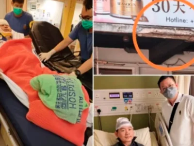 大马男子在香港闹市被高空坠物砸中，已接受两次手术