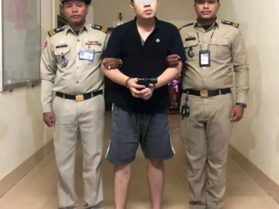 涉非法持枪、吸毒，金边一中国男子被捕