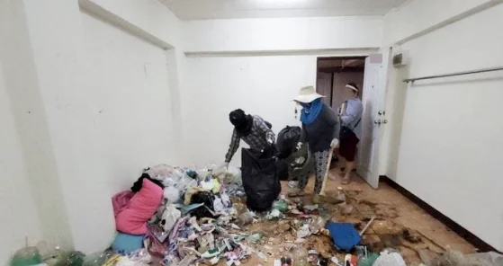 泰国美女租住一年后搬走，留下满屋垃圾熏昏房东！