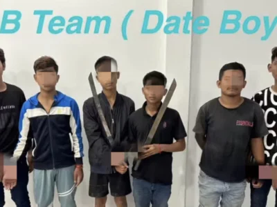 金边6名不良少年被捕