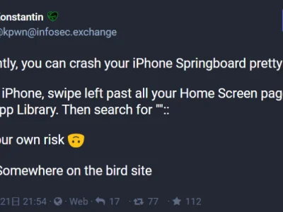 iPhone新漏洞