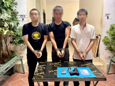 持枪威胁同胞，金边3名中国人被捕