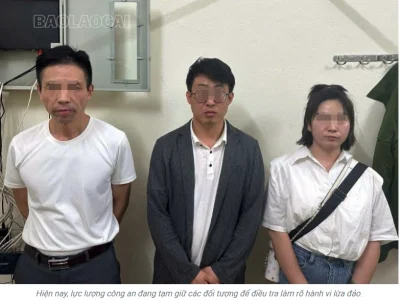 诈骗新套路？3中国人、2越南人在越南老街“搞诈骗”，被警方逮捕