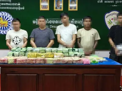 柬埔寨警方侦破101公斤毒品案 抓捕5名中缅嫌犯