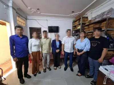 金边7名非法黑中介被抓