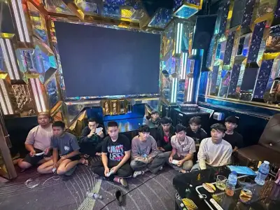 大型KTV遭突袭消息泄漏，近60人被捕包括6名中国人