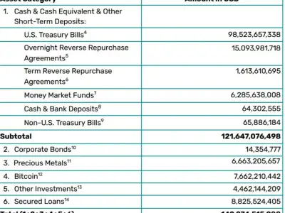 Tether公布2025年第一季度运营利润超过10亿美元，并确认其目前持有近1200亿美元的美国国债创历史新高