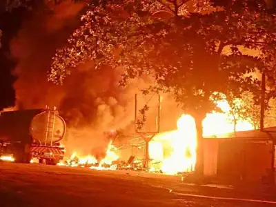 西港油罐车起火，致3人死亡！西港省长连夜慰问火灾事故遇难者家庭
