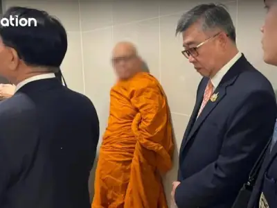 著名高僧涉嫌挪用3千万铢寺庙捐款用于网络赌博，被警方逮捕
