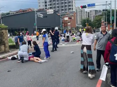 台湾省新北市，北大国民小学外发生重大事故