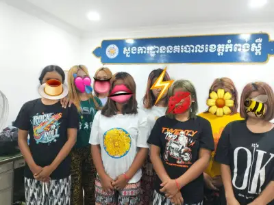 柬警方突袭！8名失足妇女被解救！