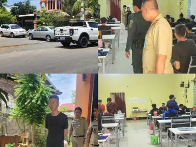 在磅清扬租别墅打野搞网投 越中柬三国嫌犯落网！