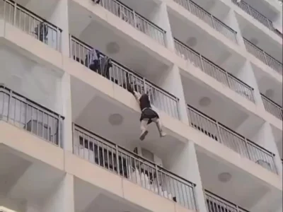 网友投稿 缅甸小猛拉一女子想跳楼