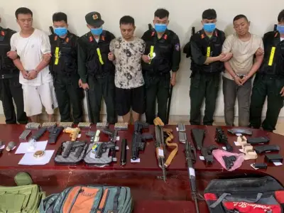 3名中国人因走私武器在越南被抓