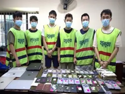 6名中国男子在尼泊尔开盘被抓