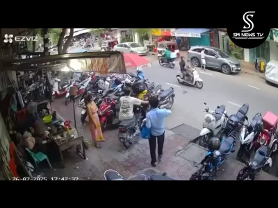 昨天金边街头发生枪击案