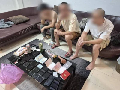 中国团伙在泰国芭提雅搞色播被捕